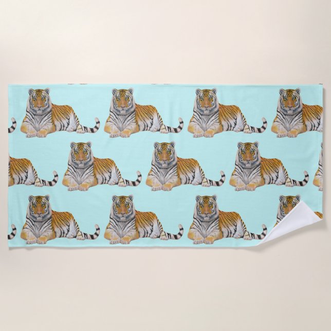 Serviette De Plage Tigre (Devant)