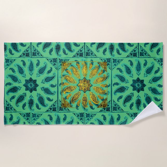 Serviette De Plage Toalla playa Medallón solar by megyarsh (Devant)