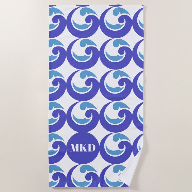 Serviette De Plage Toit de plage Monogram (Devant)