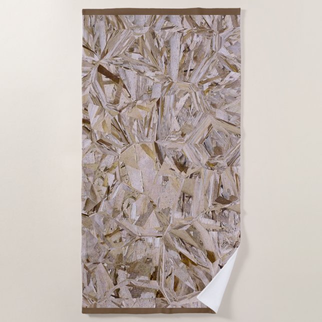 Serviette De Plage Tôles en contreplaqué de construction OSB Imprimer (Devant)