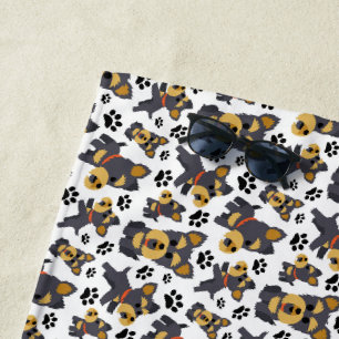 Serviette De Plage Tomboy Toy Yorkshire Yorkshire Terrier Chien chiot