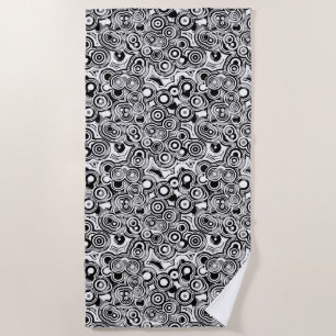 Serviette De Plage Torchon de plage des cercles abstraits