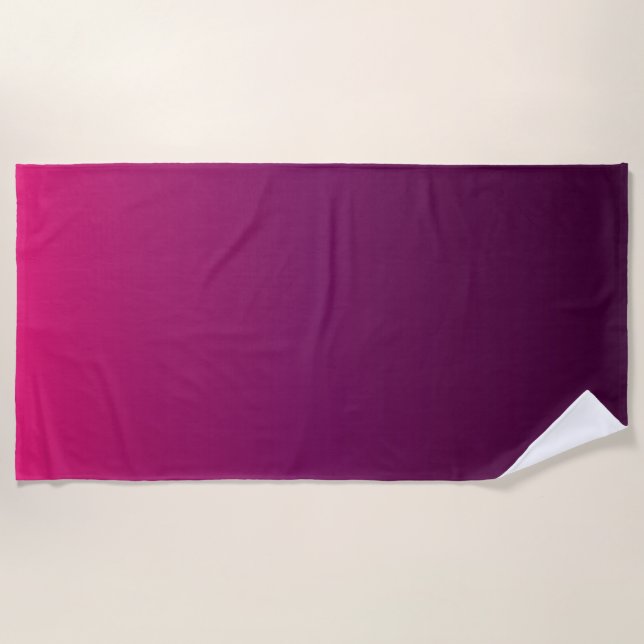 Serviette De Plage Torchon de plage mauve ombre (Devant)
