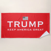 Torchon de plage Trump - Keep America Great