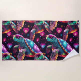 Serviette De Plage Tortue de mer Disco
