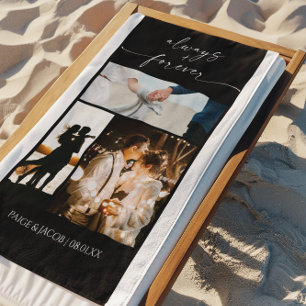 Serviette De Plage Toujours et pour toujours Collage de photos d'imag