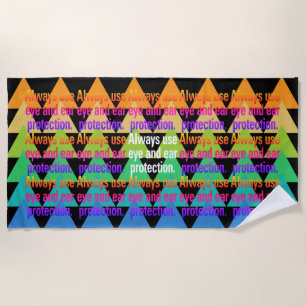 Serviette De Plage Toujours utiliser le spectre oculaire Rainbow Blen