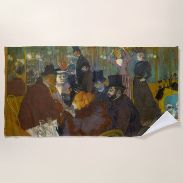 Serviette De Plage Toulouse-Lautrec - Au Rouge (Devant)