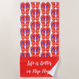 Serviette De Plage Tour de plage Flip Flop