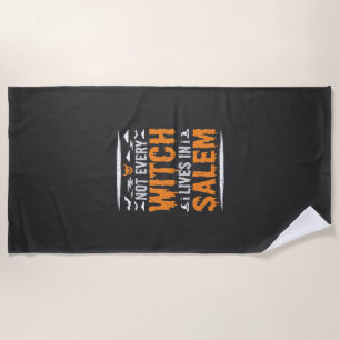 Serviette De Plage Toutes les sorcières ne vivent à Salem Halloween S