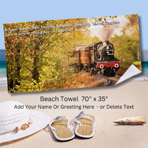 Serviette De Plage Train à vapeur d'automne, Bewdley, Royaume-Uni - A