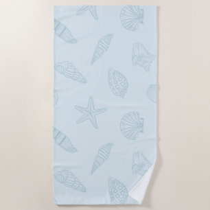 Serviette De Plage Trésor côtier Bleu de mer