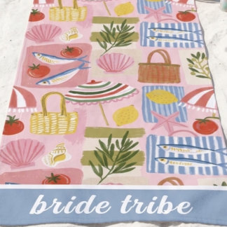 Serviette De Plage Tribu de mariée Sardine Funky
