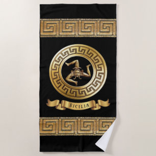 Serviette de plage Trinacria