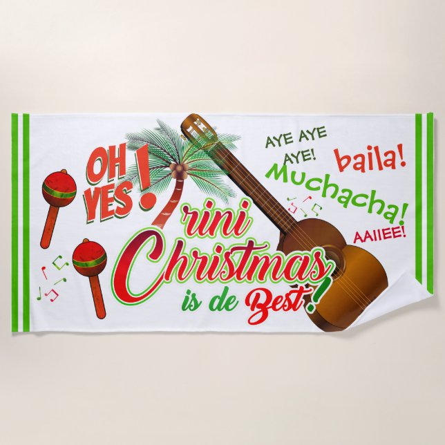 Serviette De Plage Trini Noël est de Best / Marac et Cuatro (Devant)