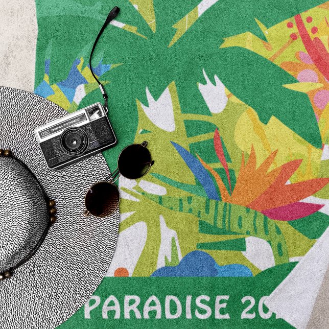 Serviette de plage Tropical Paradise (Créateur téléchargé)