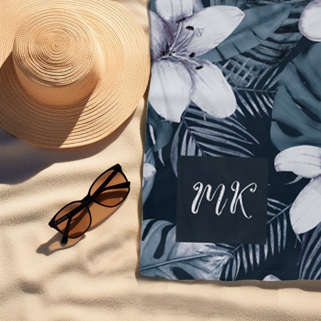 Serviette De Plage Tropical personnalisé (Créateur téléchargé)