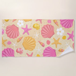 Serviette de plage Tropical Seashell