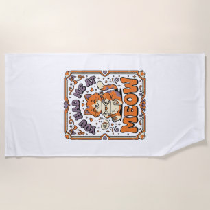 Serviette De Plage Tu M'as Eu À Miaou Chat Saint-Valentin Amour Vinta