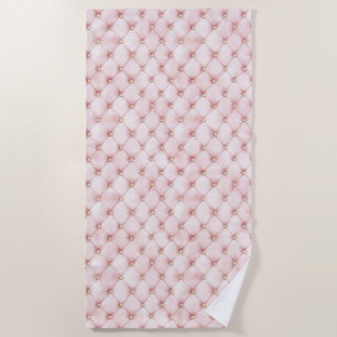 Serviette De Plage Tubes en or rose