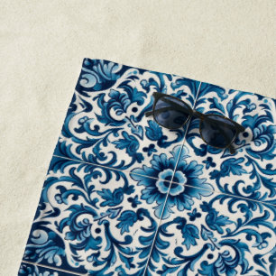 Serviette De Plage Tuile bleue portugaise