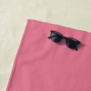 Serviette De Plage Tulipe Tendance Rose Couleur Uni