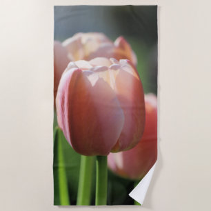 Serviette De Plage Tulipes roses