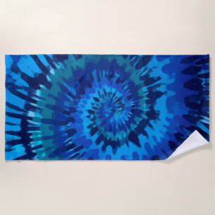 Serviette de plage Tye-Dye-Blue