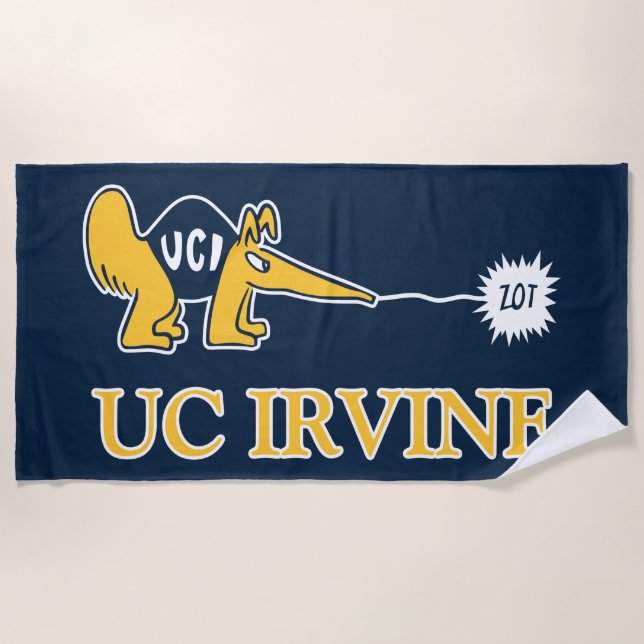 Serviette De Plage UC Irvine | UCI Anteaters Zot! (Devant)