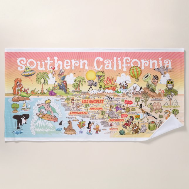 Serviette De Plage Ultimate SoCal Sunset Beach Towel (Devant)