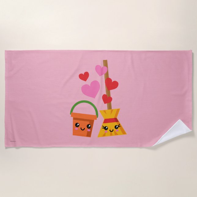 Serviette De Plage Un amour durable (Devant)