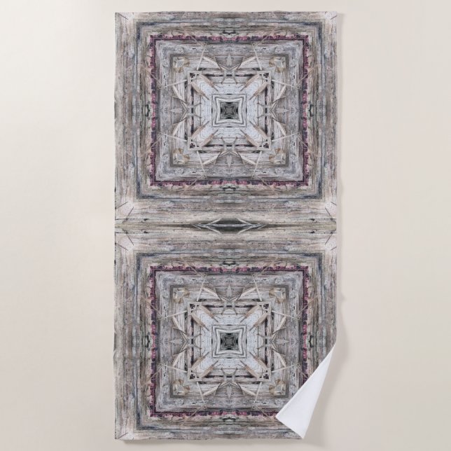 Serviette De Plage Un joli Motif à ailes roses Aztec inspiré (Devant)