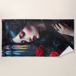 Serviette De Plage Une gothique pensive
