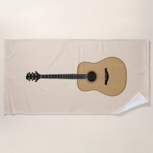 Serviette De Plage Une jolie guitare