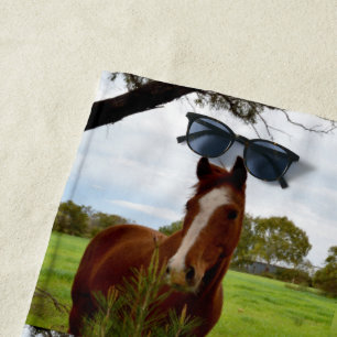 Serviette De Plage "Une ruche de la nature : un cheval de châtaignier