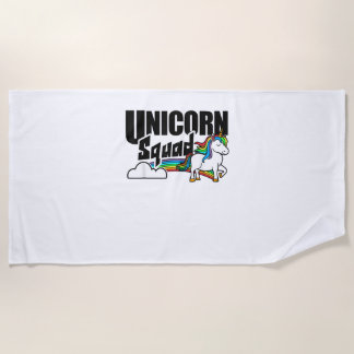Serviette De Plage Unicorn Squad Rainbow Unicorns Lover Funny T-Shirt