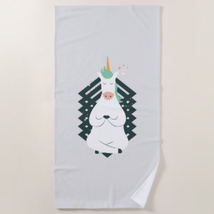 Serviette De Plage Unicorn Yoga