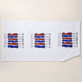 Serviette de plage (unique à main)