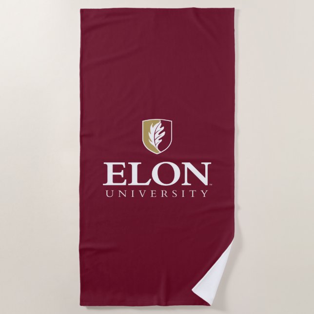 Serviette De Plage Université Elon (Devant)