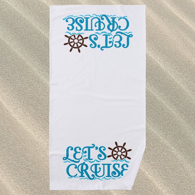 Serviette De Plage Vacances en bateau de croisière (Créateur téléchargé)