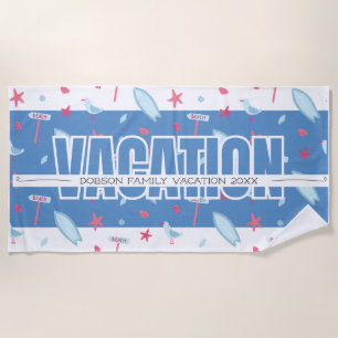 Serviette De Plage Vacances en famille