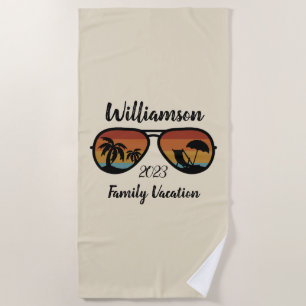Serviette De Plage Vacances familiales personnalisées
