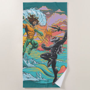Serviette De Plage Vague marémotrice Aquaman & Black Manta