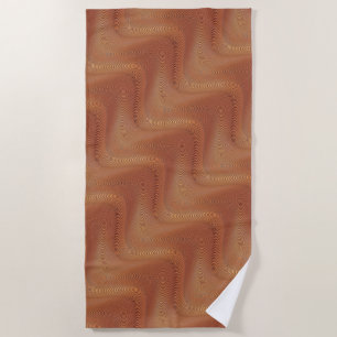 Serviette De Plage Vagues Abstraites Art Beach Towel