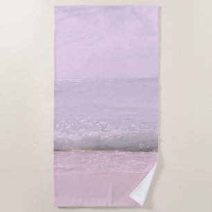 Serviette De Plage Vagues océaniques Pastel doux 5