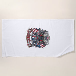 Serviette De Plage Vampire Patriotique Liberté Seigneur Horreur Monst