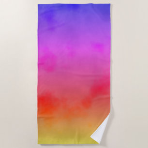 Serviette De Plage Vapeur arc-en-ciel