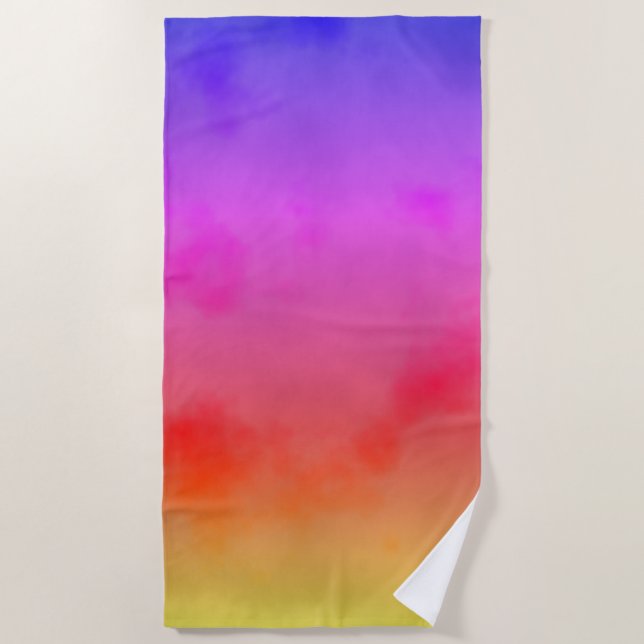 Serviette De Plage Vapeur arc-en-ciel (Devant)