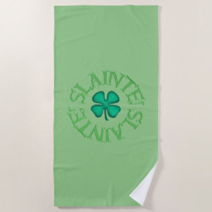 Serviette de plage verte de Slainte