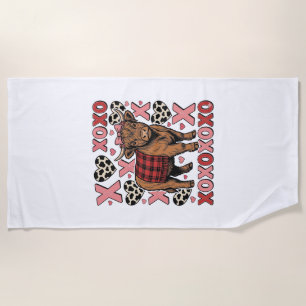 Serviette De Plage Vêtement vintage de la Saint-Valentin XOXO jolie v